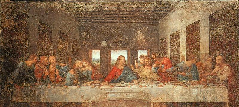  Leonardo  Da Vinci The Last Supper-l China oil painting art
